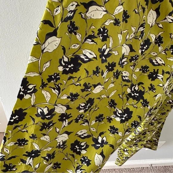 NWT Buru Le Culottes Full Length in Chartreuse Floral - Picture 10 of 10